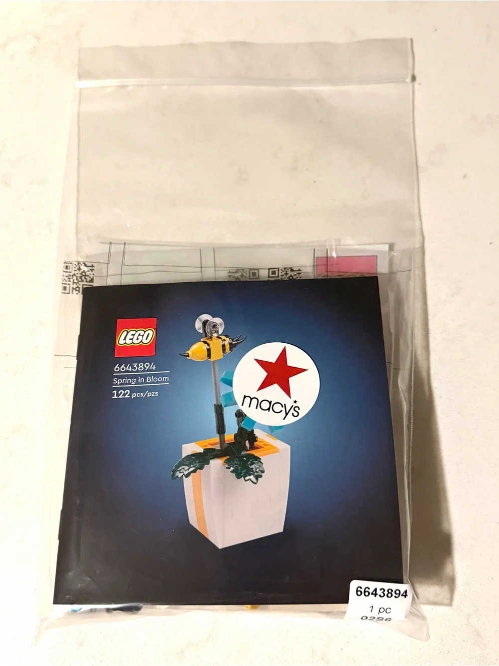 Lego Spring In Bloom Moving Bee Building Toy Set, 6568276, 122 Pieces, NEW